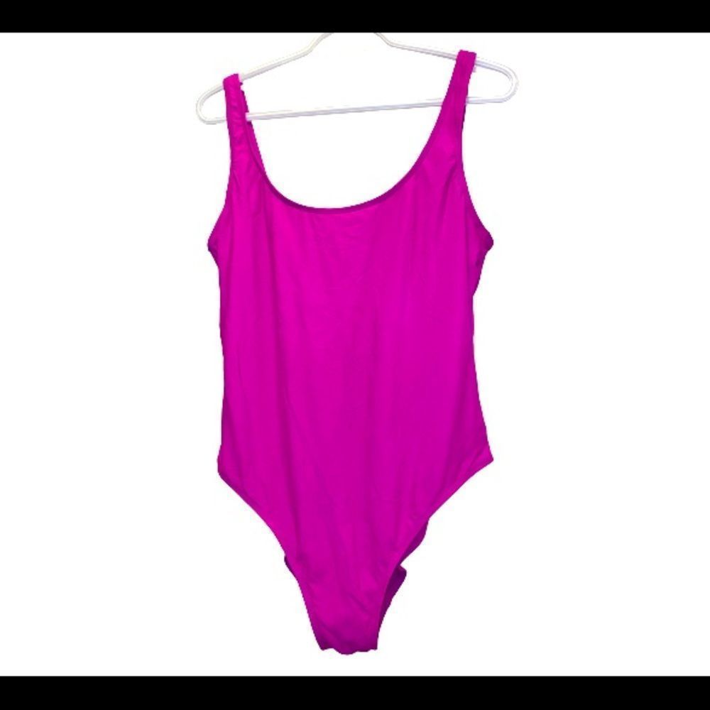 Hot Pink one piece vacation swimsuit
